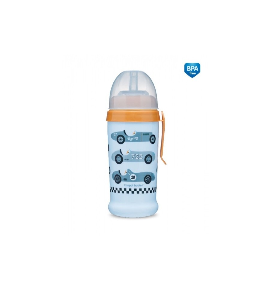 canpol-babies-sportova-flasa-netecuca-racing-350ml-12m-svetlo-modra