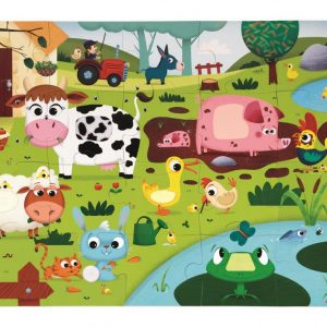 J02772_Puzzle_dotykove_Zvieratka_na_farme_Janod_s_texturou_20_dielov_od_3-6_rokov_a